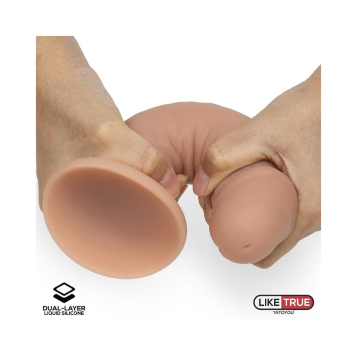 LIKETRUE DILDO REALISTA SILICONA LÍQUIDA DUAL LAYER 8.5"