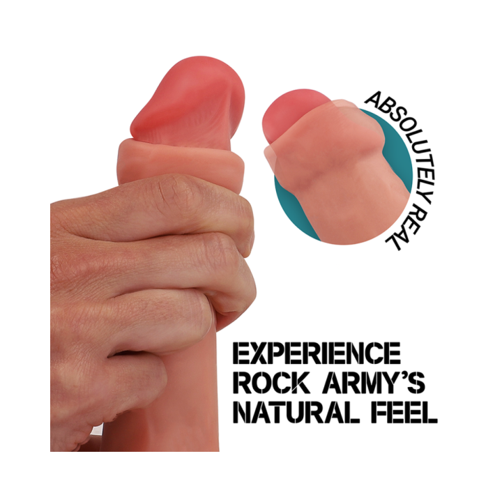 ROCKARMY - RAPTOR DILDO REALISTA DUAL DENSITY LIQUID SILICONE 24 CM -O- 4.4 CM