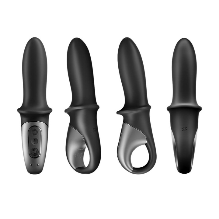 SATISFYER Hot Passion Estimulador Anal con APP y Vibración Función de Calor USB