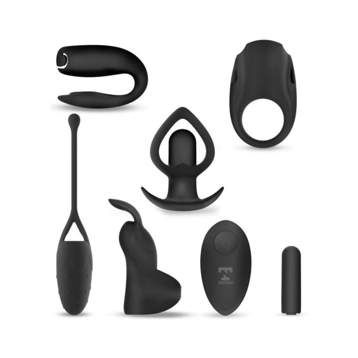 TARDENOCHE Six-In-One Kit de Bala Vibradora y 5 Accesorios de Silicona