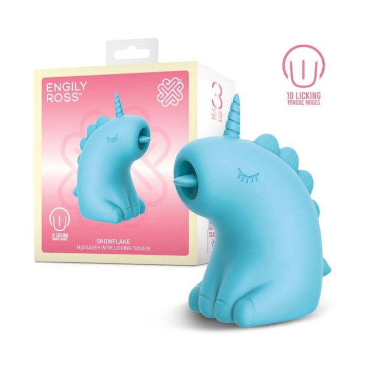 ENGILY ROSS Snowflake Estimulador con Lengua Licking - Lameteo