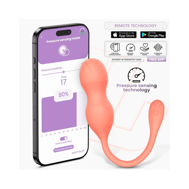 KIRA ENTRENADOR DE SUELO PÉLVICO CON SENSOR DE PRESIÓN Y APP