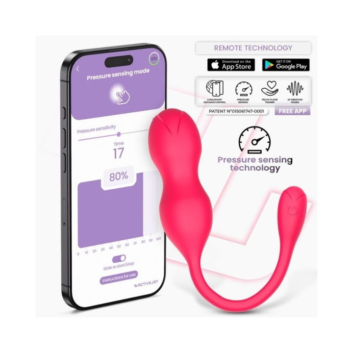 KIRA ENTRENADOR DE SUELO PÉLVICO CON SENSOR DE PRESIÓN Y APP