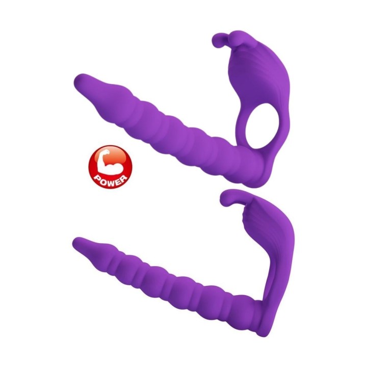 PRETTY LOVE - BLACKNEY ANILLO PENE CON PLUG VIBRADOR NEGRO