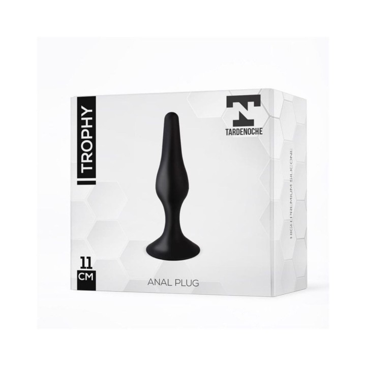 TARDENOCHE Trophy Plug Anal 15 cm Silicona Negro