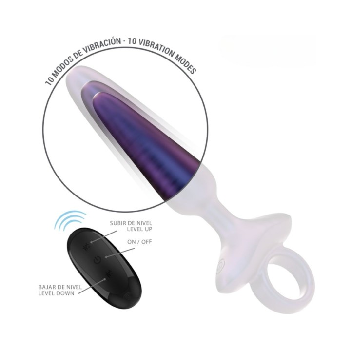 INTENSE - MARLON PLUG ANAL VIBRADOR MODELO 4 CONTROL REMOTO