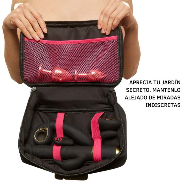 NECESER PARA JUGUETES DISCREET BOX - ORO - VERDE - NEGRO
