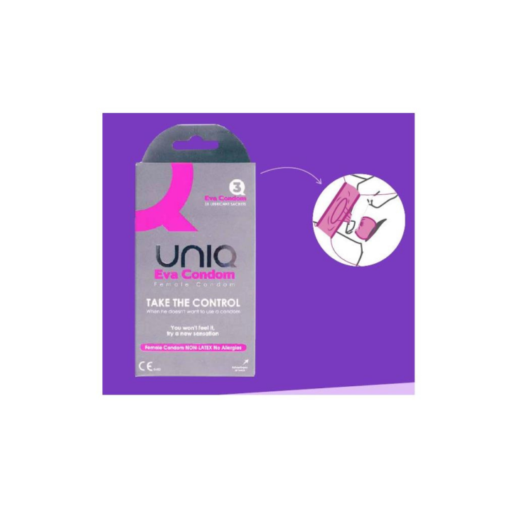 EVA FEMALE PRESERVATIVOS FEMENINOS SIN LATEX 3 UNIDADES