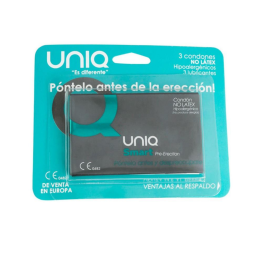 PRESERVATIVOS UNIQ SMART SIN LATEX 3 UNIDADES