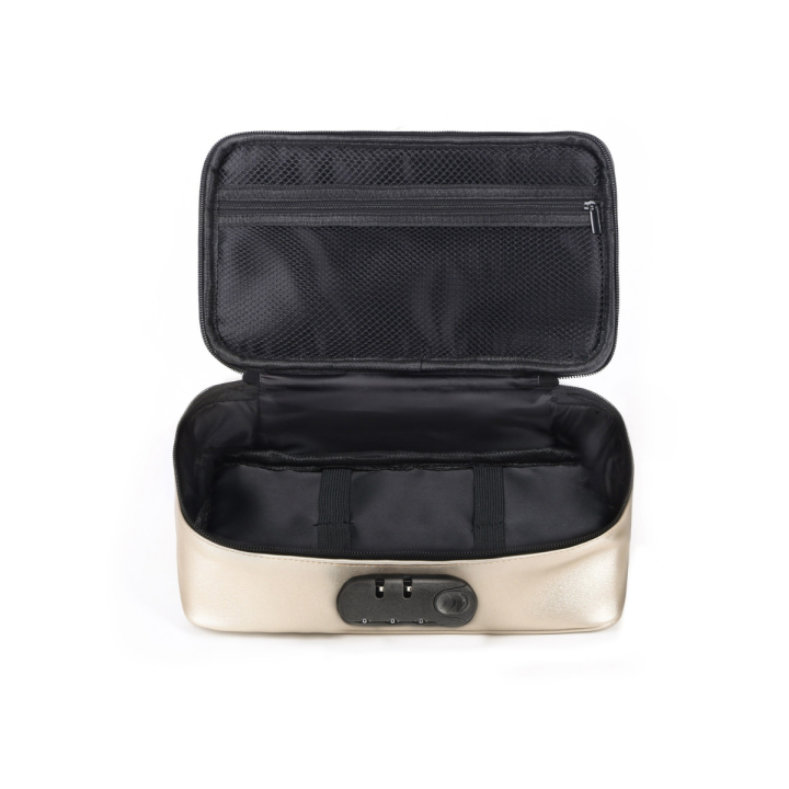 NECESER PARA JUGUETES DISCREET BOX - ORO - VERDE - NEGRO