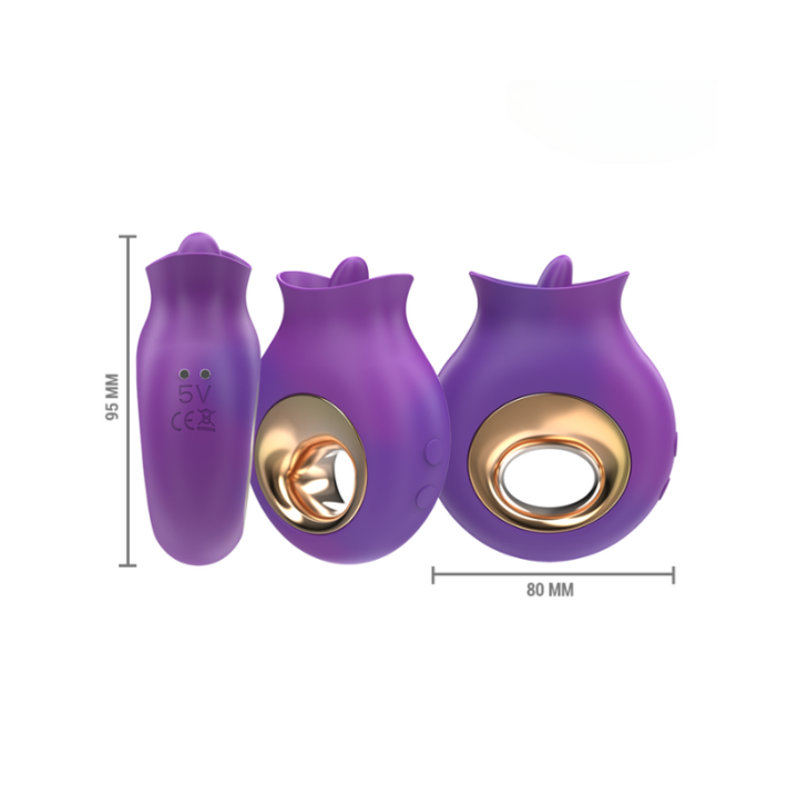 INTENSE - TULI ESTIMULADOR CLÍTORIS 9 VIBRACIONES & 9 OSCILACIONES MORADO