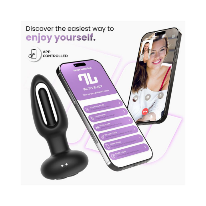 INTOYOU APP SERIES Zack Plug Anal con Flipping Tongue y Vibración con App
