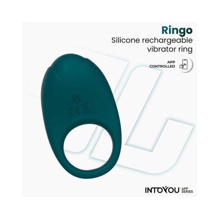 INTOYOU APP SERIES Ringo Anillo Vibrador con APP Unibody Verde