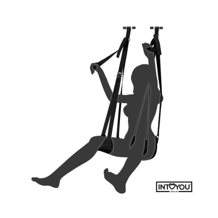 INTOYOU BDSM LINE Columpio de Puerta con Soporte de Manos, Piernas y Asiento