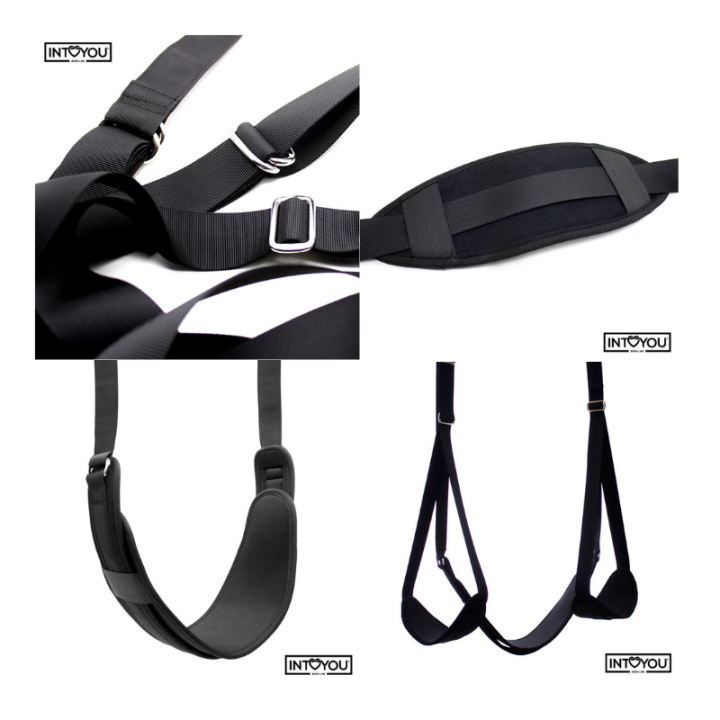 INTOYOU BDSM LINE Columpio de Puerta con Soporte de Manos, Piernas y Asiento