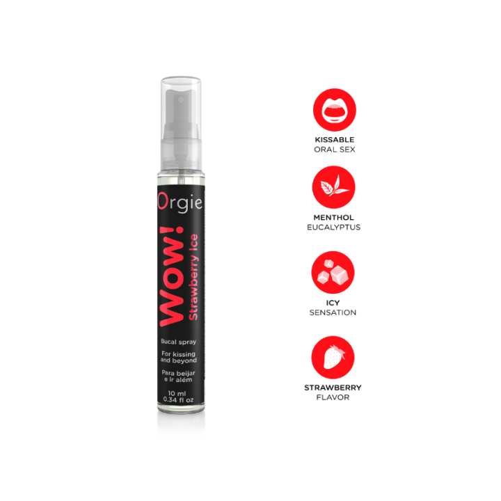 SPRAY BUCAL WOW! FRESA HELADA 10 ML