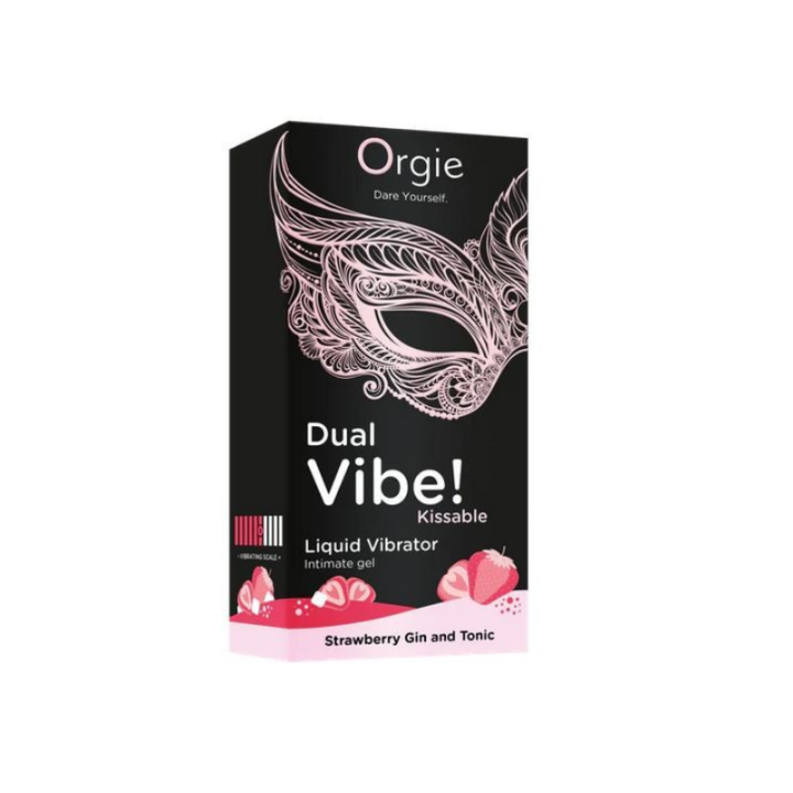 VIBRADOR LÍQUIDO BESABLE DUAL VIBE! STRAWBERRY GIN AND TONIC 15 ML