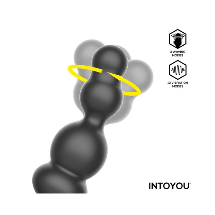 INTOYOU Klark Plug Anal Oscilante con Vibración y Mando a Distancia