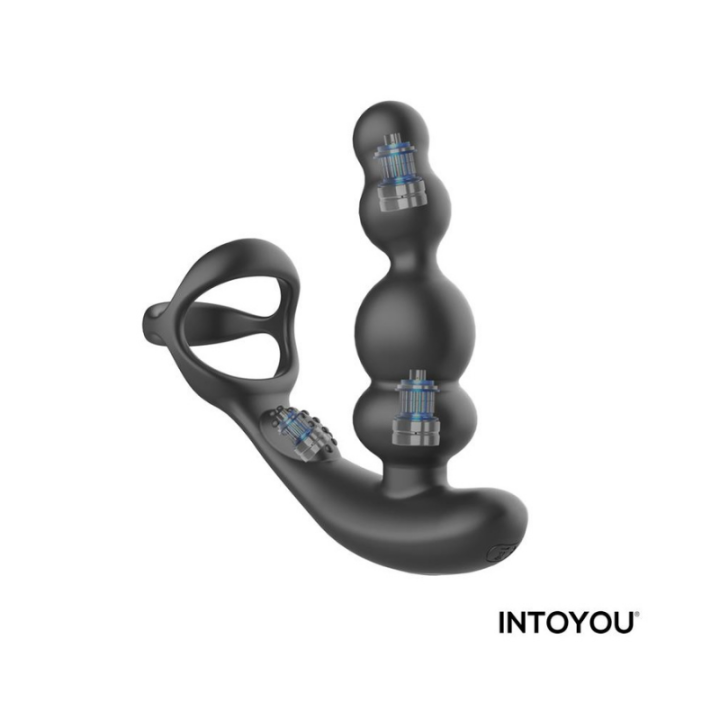 INTOYOU Klark Plug Anal Oscilante con Vibración y Mando a Distancia